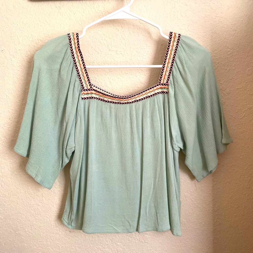 Small Seafoam Green Top